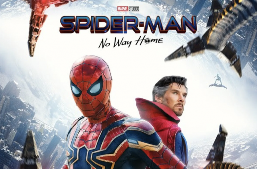 Photo Credit:The new “Spider-Man: No Way Home” poster with Spider-Man (Tom Holland) and Doctor Strange (Benedict Cumberbatch). Sony Pictures
